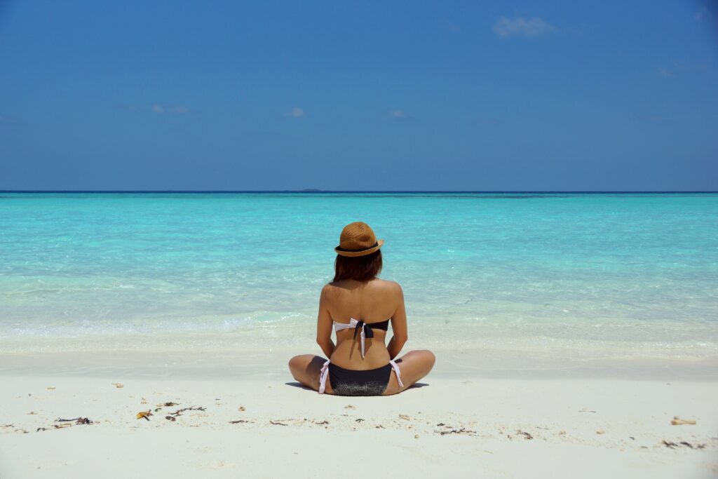 cura quantica meditação na praia
